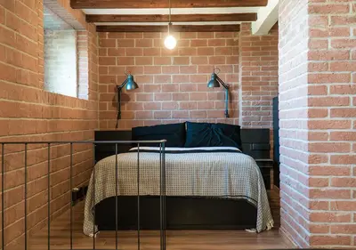 Letto o letti in una camera di Casale Gambini