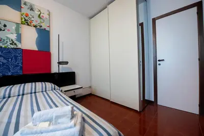 Letto o letti in una camera di 252 - Casa Sestrina - Centro Storico, 90metri dalla Baia del Silenzio patrimonio unesco da spiaggia e mare