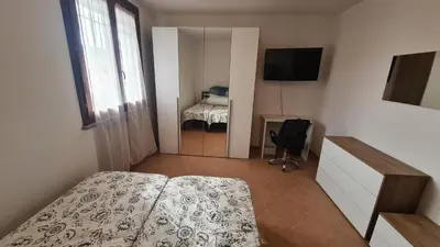 Letto o letti in una camera di Ca' Lambru