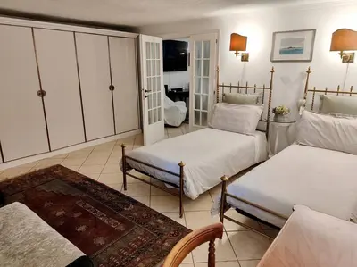 Letto o letti in una camera di Casa Valli