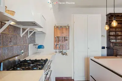 Cucina o angolo cottura di Villa Bianca, Terre Marine