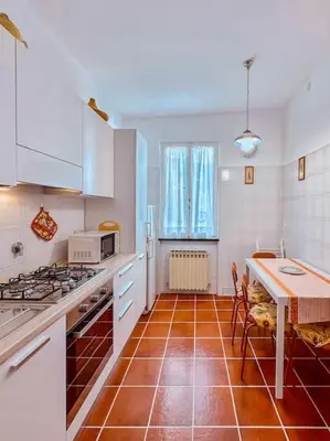 Cucina o angolo cottura di [5Terre]Nel Verde sul Mare - Relax in the Greenery
