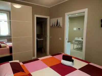 Letto o letti in una camera di Residenza Il Principe Bilocale 4, Centro