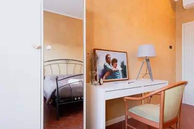 Letto o letti in una camera di Campagna Cremasca-A/C-Wi Fi-Tasting vini top all