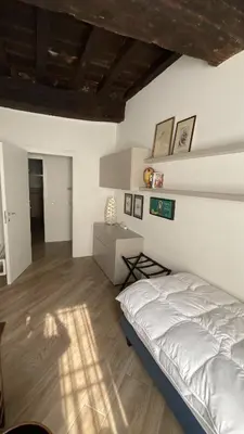 Letto o letti in una camera di Appartamento San Gallo Cremona Centro