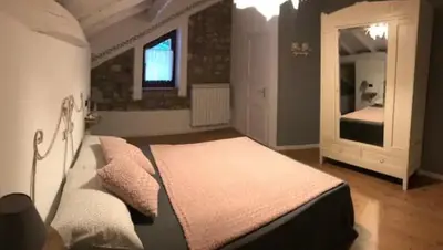 Letto o letti in una camera di Ca’ d’Irene