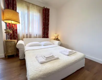 Letto o letti in una camera di Bellaria Portofino