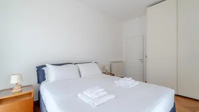 Letto o letti in una camera di Italianway - Aurelia Levante 103 B