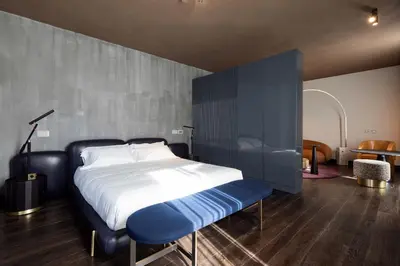Letto o letti in una camera di Palazzo Utini
