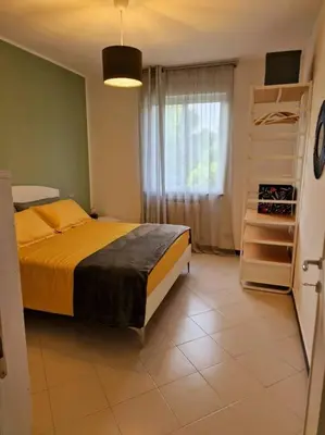 Letto o letti in una camera di [10 min. dalla spiaggia] Double Suite nel verde