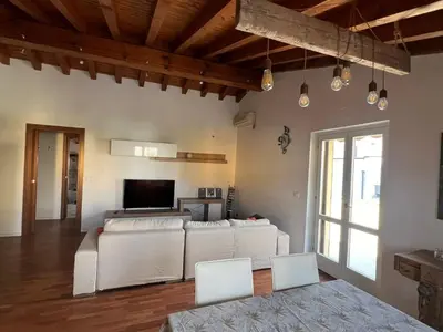 TV o dispositivi per l'intrattenimento presso Terrazza su Volta Mantovana