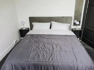 Letto o letti in una camera di Stanza privata in dimora storica