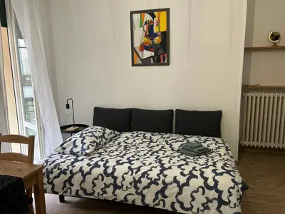 Letto o letti in una camera di Il Centro Apartments-Salsomaggiore Terme