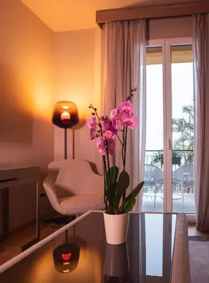 Area soggiorno di Miramare Suites