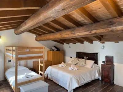 Letto o letti in una camera di Casa del Giglio a Cadelmonte