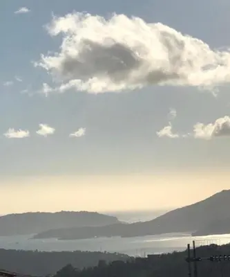 Paesaggio naturale nelle vicinanze della villa