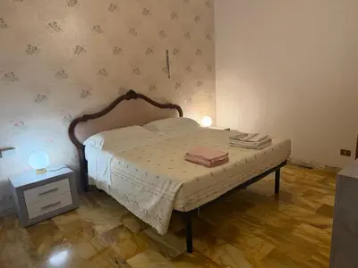 Letto o letti in una camera di La casa del papa'