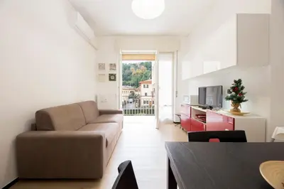 Area soggiorno di CasaViva - Cozy Bilo with Parking in Rapallo