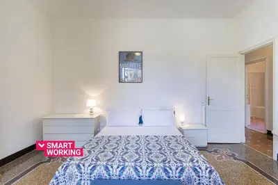 Letto o letti in una camera di Classy Apartment in Rapallo by Wonderful Italy