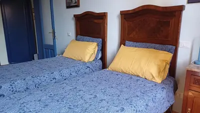 Letto o letti in una camera di Casa Clara