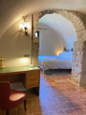 Area soggiorno di La Casa Medievale Suites e SPA