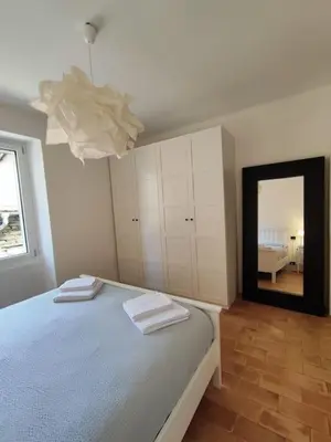 Letto o letti in una camera di La casa nel borgo