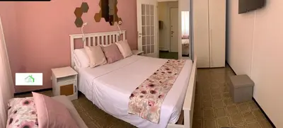 Letto o letti in una camera di Casa Lavi Rapallo