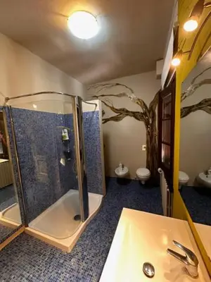 Bagno di Casa Vacanza Indipendente Cascina Cremasca with pool