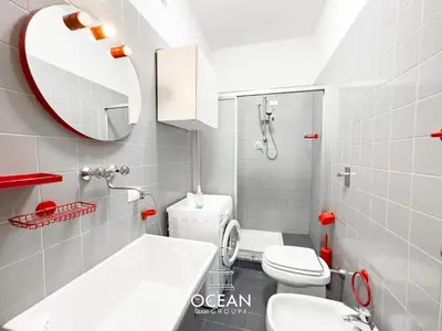 Bagno di Spaziosa Casa con parcheggio OceanGroupApartments