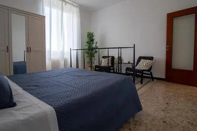 Letto o letti in una camera di 256 - Casa San Bernardo Vista Mare, nel verde di Sestri Levante
