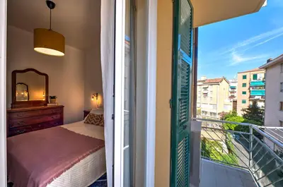 Letto o letti in una camera di Casa Olli al mare