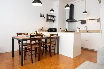 Cucina o angolo cottura di Appartamento il Caruggio