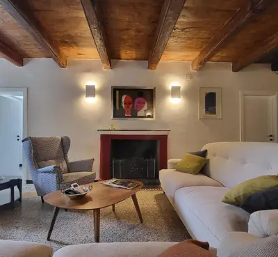 Area soggiorno di La Posta Apartment