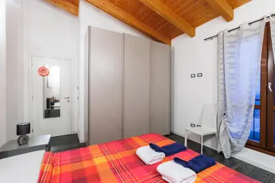 Letto o letti in una camera di Casa di Marco