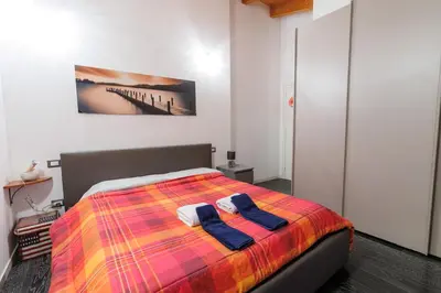 Letto o letti in una camera di Casa di Marco