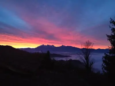 Paesaggio naturale nelle vicinanze della stanza in casa privata