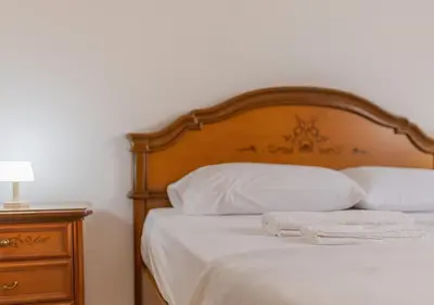 Letto o letti in una camera di Appartamento a pochi minuti a piedi dalla spiaggia di Riva Trigoso - Sestri Levante - 