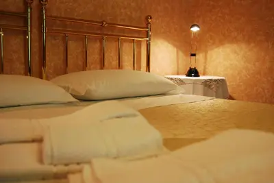 Letto o letti in una camera di Le Querce