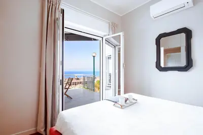 Letto o letti in una camera di La Terrazza di Charlie Portofino Sea View