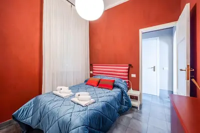 Letto o letti in una camera di Portofino Villa Vista Mare - Giardino - Free Parking