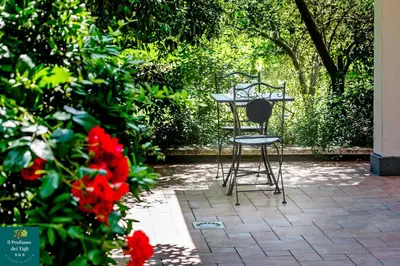 Giardino di Il Profumo dei Tigli R&B, elegante casa nuova a Formigine