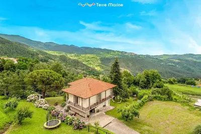 Paesaggio naturale nelle vicinanze della villa