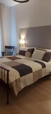 Letto o letti in una camera di Lusi's home al mare Lavagna