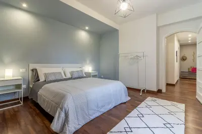 Letto o letti in una camera di Casa Andre