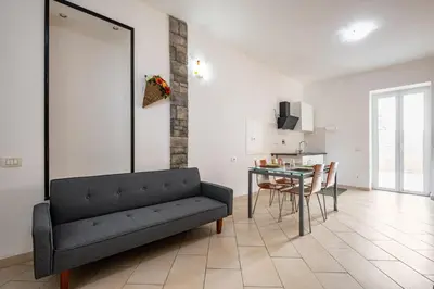 Area soggiorno di GuestHost - Casa Nameste 5Terre Holiday Apartment