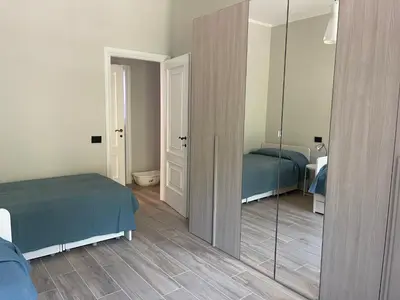 Letto o letti in una camera di Oleandri cosy Apartment Near best beaches
