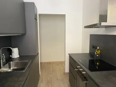 Cucina o angolo cottura di Oleandri cosy Apartment Near best beaches
