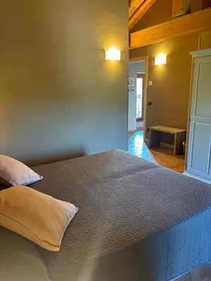 Letto o letti in una camera di Tenuta Ca' Bella