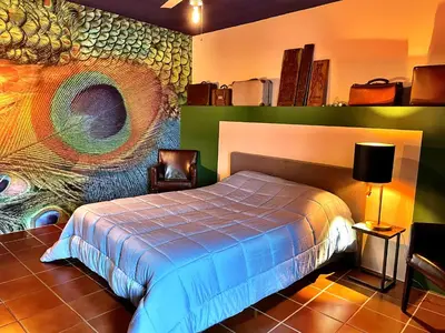 Letto o letti in una camera di Casa Olanda