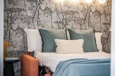 Letto o letti in una camera di Casa delle Note